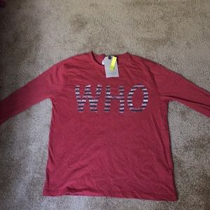 “Who” long sleeved red shirt